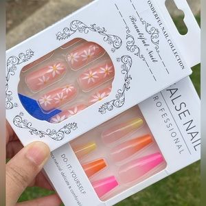 2 boxes spring press on nail